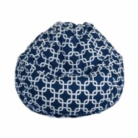 Majestic Home Navy Blue Links Small Classic Bean Bag