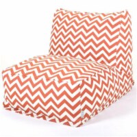 Majestic Home Burnt Orange Chevron Bean Bag Chair Lounger