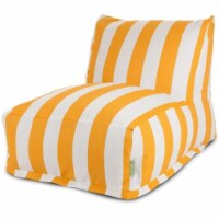 Majestic Home Yellow Vertical Stripe Bean Bag Chair Lounger Perspective: Main