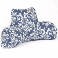 Majestic Home Navy Blue French Quarter Reading Bean Bag Pillow