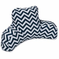 Majestic Home Navy Chevron Reading Bean Bag Pillow