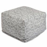 Majestic Home 85907237061 Charlie Gray Ottoman - 27 x 27 x 17 in.