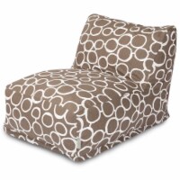 Majestic Home 85907238047 Fusion Mocha Bean Bag Lounger Chair - 36 x 27 x 24 in.