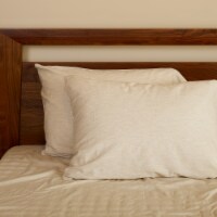 BedVoyage Melange Viscose from Bamboo Cotton Pillowcases, Queen - Sand