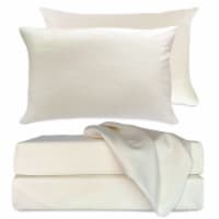BedVoyage Luxury 100% viscose from Bamboo Bed Sheet Set, Split King - Ivory