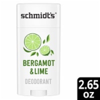 Schmidt's Bergamot & Lime Aluminum Free Natural Deodorant