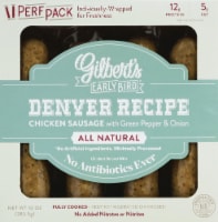 Gilbert's Craft Sausages Green Pepper and Onion Chicken Breakfast Sausages