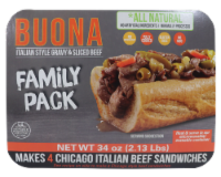Buona Italian Style Gravy & Sliced Beef Family Pack Perspective: Main