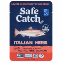 Safe Catch Wild Pacific Pink Salmon Italian Herb Pouch
