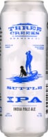 Three Creeks Brewing Co. Suttle Haze IPA Beer Single Can Perspective: Main