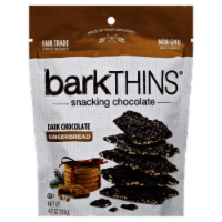 barkTHINS Dark Chocolate Gingerbread Holiday Candy Perspective: Main
