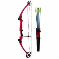 Genesis Original Compound Archery Kit w/ Arrows, Bow, Quiver, Right Handed, Red