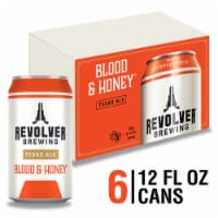 Revolver Blood & Honey Ale Wheat Beer Cans Perspective: Main