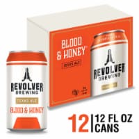 Revolver Blood & Honey Ale Wheat Beer Cans Perspective: Main