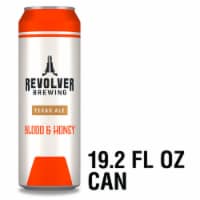 Revolver Brewing Blood & Honey Ale Craft Beer Single Can Perspective: Main