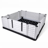 EZwhelp EZclassic 48 x48 Puppy Dog Whelping Box Playpen w/Rails & Liner, Black