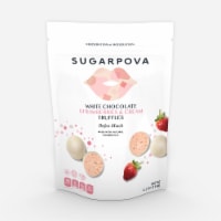 Sugarpova White Chocolate Strawberries & Cream Truffles Perspective: Main