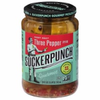 Suckerpunch Gourmet 3-Pepper Fire Pickle Spears