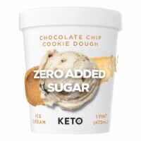 Keto Pint Chocolate Chip Cookie Dough Ice Cream 1 pt Perspective: Main