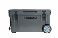 Blue Coolers Cobalt™ Wheeled Cooler - Charcoal Gray Perspective: Main