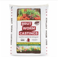 Brut Worm Farms Organic Worm Castings Potting Soil for Plants, 12 Pound Bag
