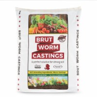 Brut Worm Farms Organic Worm Castings Potting Soil for Plants, 12 Pound Bag
