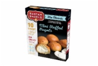 Bantam Bagels New York City Original Mini Plain Bagels Stuffed with Plain Whipped Cream Cheese Perspective: Main