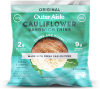 Outer Aisle® Plant Power Cauliflower Original Sandwich Thins