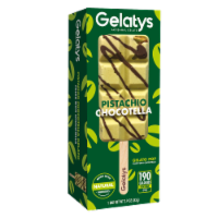 Gelatys® Pistachio Chocotella Gelato Bar Perspective: Main