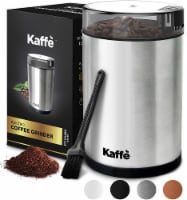 Electric Coffee Grinder - Stainless Steel - 3oz Capacity. Easy On/Off. Cleaning Brush Incl.