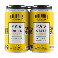 Holidaily Favorite Blonde Gluten Free Craft Beer Perspective: Main