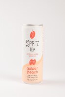 Spritz Tea® Golden Peach Sparkling Green Tea Perspective: Main