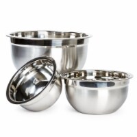 Three Piece Heavy Duty Stainless Steel German Mixing Bowl Set