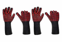 17 Inch Extreme Heat Resistant Grill Gloves, 2 Pairs