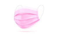 50 Pack Adult 3 Ply Individually Wrapped Disposable Face Masks, Pink