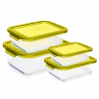 Lock & Lock Easy Essentials Square Food Storage Container Set, Clear -  10 Piece, 1 - Kroger