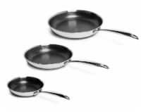 Wolfgang Puck 3-Piece Stainless Steel Skillet Set, Scratch