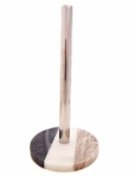Premium Kitchen Countertop Marble Paper Towel Holder, Natural 3 Tone