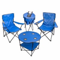 Durable Outdoor Portable Furniture Set , 4 Piece Set Folding Table, Folding Chairs