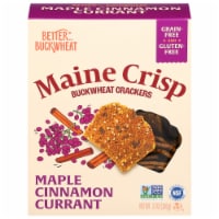 Maine Crisp Cinnamon Maple Buckwheat Crackers