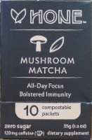 HONE Mushroom Matcha Focus Supplement Packets Perspective: Main