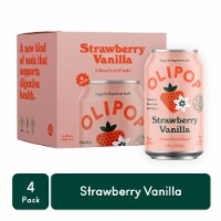 Olipop® Strawberry Vanilla Soda Cans Perspective: Main