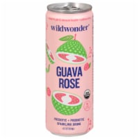 Wildwonder® Guava Rose Prebiotic and Probiotic Sparkling Drink Perspective: Main