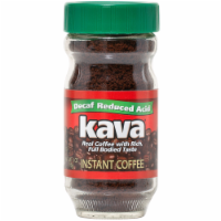 Kava Decaf Reduced Low-Acid Instant Coffee, 4 Ounce Glass Jar