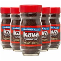 Kava Reduced Low-Acid Instant Coffee, 4 Ounce Glass Jar (Pack of 6)