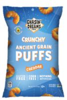 Chasin' Dreams Farm® Crunchy Ancient Grain Puffs™ Cheddar Perspective: Main
