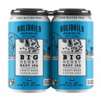 Holidaily Big Henry Hazy IPA Gluten Free Craft Beer Perspective: Main
