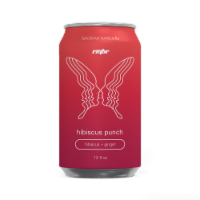 Kommunity Kombucha Hibiscus Ginger Artisanal Kombucha Perspective: Main