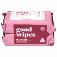 Goodwipes® Rosewater Hypoallergenic Flushable Wipes Perspective: Main