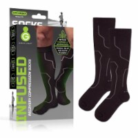 Green Drop Compression Socks Knee High Black Small / Medium 1 Ct